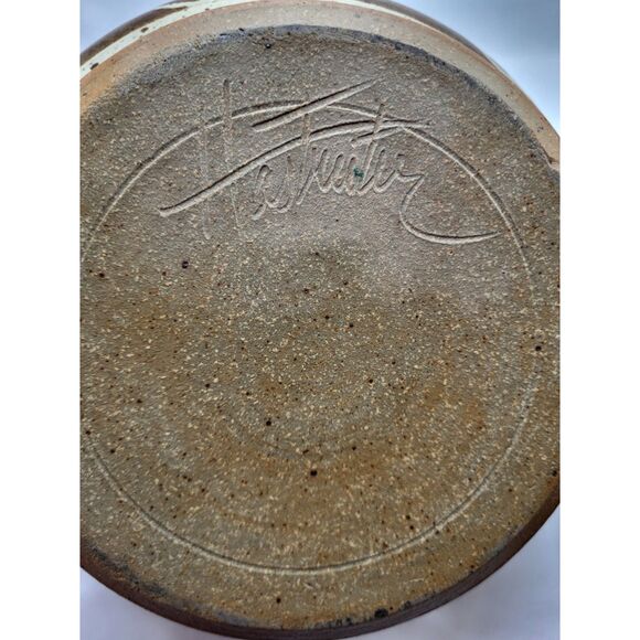 Studio Art Stonewear Pottery Signed & Lidded - Picture 6 of 8